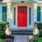 Metal Gnome Yard Art Outdoor Garden Gnome Statue 18 Inch Gnome Figurine Decorative Stakes for Holiday Christmas Lawn Patio Yard Garden Decor-2 PCS